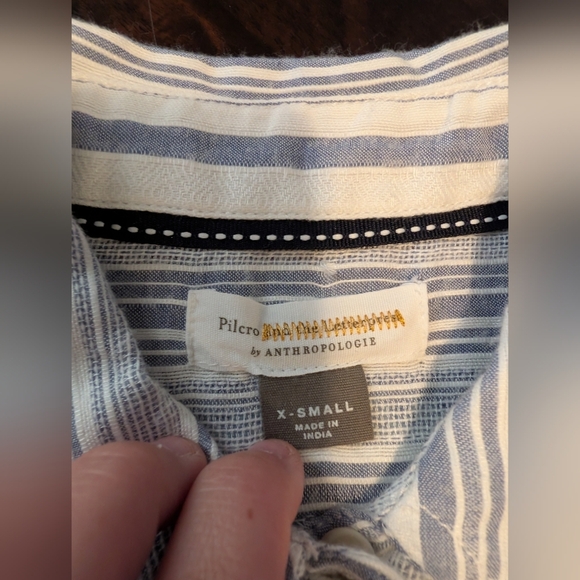 Pilcro And The Letterpress Embroidered Western-wear, Button-Down, XS - Picture 2 of 7